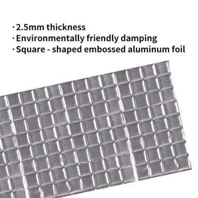 2.5mm Automobile Aluminum Foil Vibration Reduction Pad / Car Sound Deadening Mat
