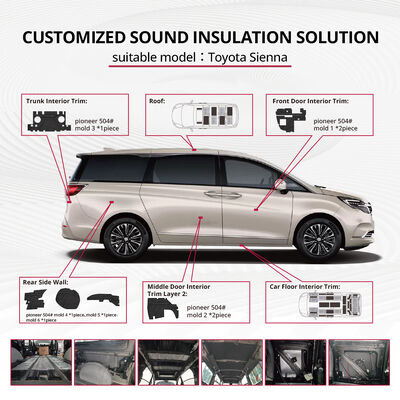 Buen precio Toyota Sienna Kit de aislamiento acústico con reducción de ruido de todo el coche Materiales pioneros de primera calidad para Sienna en línea